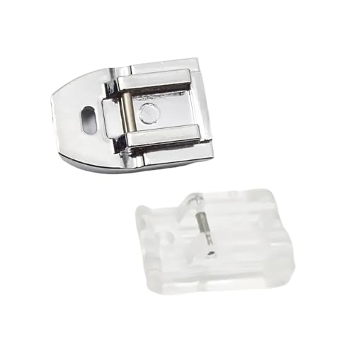 Kit de 2 Prensatelas de Cremalleras Invisibles para Máquinas de Coser, Compatibles con Alfa, Singer, Brother, Juki, Lidl   Sistema Snap On Universal para Todo Tipo de Telas