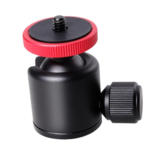 Happyyami Tripod Ballhead for Camera Mini Ball Head Mount for Camera Tripod 1/4 Inch Thread Design
