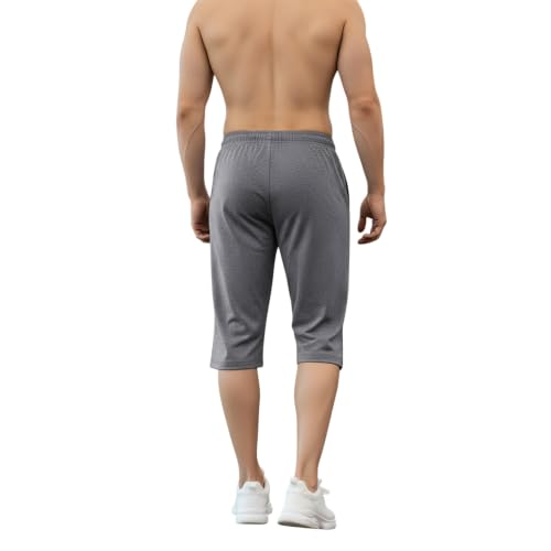 Image of FEEL TRACK Men's Regular Fit Three Fourth Capri