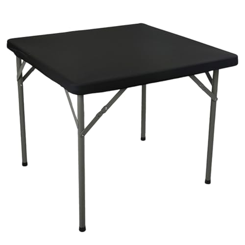 FrostyFlair Housse de Table extérieure, résistant aux intempéries, 86x86cm, Nappe Lavable & Protection de Table, Nappe élastique en Spandex pour Cuisine,...