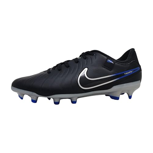NIKE Men's Football Shoe, Black Chrome Hyper Royal, 10.5