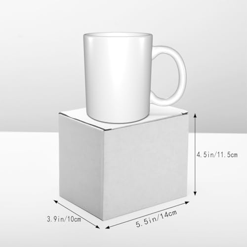 Taza personalizada de porcelana 11oz blanca miniatura 3