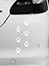 6 x Huellas de gato, Calidad vinilo coche pegatinas/Adhesivos (Blanco)