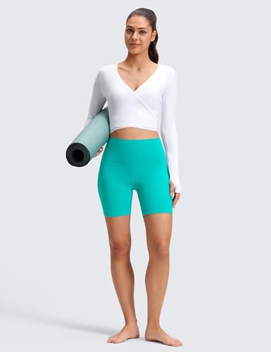 Image of CRZ YOGA Butterluxe Biker Shorts 6 inch | Extremely Soft, Gentle Compression, Yoga, High Waisted, for Women