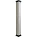 Ekena Millwork COLURW14X240IRUF River Wood Endurathane Faux Wood Non-Tapered Square Column Wrap w/Faux Iron Capital & Base Rustic Columns, 14"W x 20