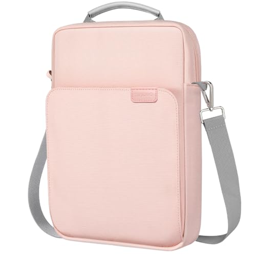 Image of TiMOVO 13 Inch Tablet Sleeve with Shoulder Strap, Pink | Fits iPad Air 13 inch, iPad Pro 13 inch /12.9 inch, Surface Pro 12, Galaxy Tab S10 Plus /FE+, Remarkable Paper Pro 11.8 inch