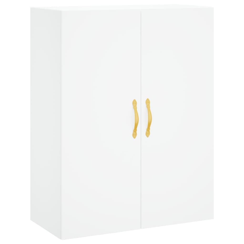 Juego de 2 armarios de pared, 69,5 x 34 x 90 cm, color blanco