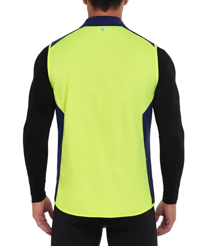 Image of Little Donkey Andy Men's Water-resistant Outerwear Vests, Stretch Windproof Vest for Cycling, Running, Golf