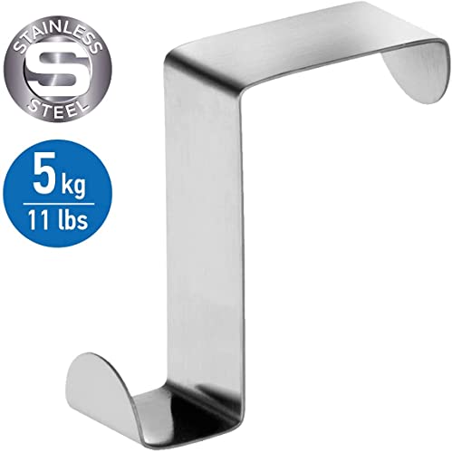 DERDOUT 6 Piece Over The Door Z-Shaped Reversible Door Hanger - Image 2