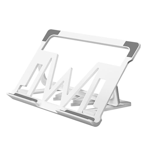Base de refrigeración portátil y soporte ajustable para ordenador blanco