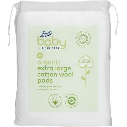 The Boots Boots Baby Extra Large Cotton Wool Pads 60 pack 100% Cotton