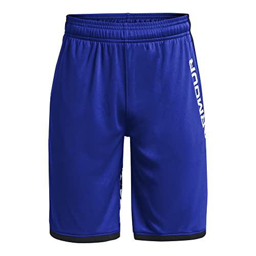 Short Under Armour Boys Stunt 3.0 imprimé bleu royal pour garçon taille YXS