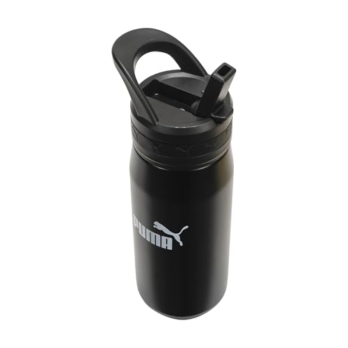 Image of PUMA unisex-adult 18oz Insulated Stainless Steel Water Bottle With Straw & Carry Handle
