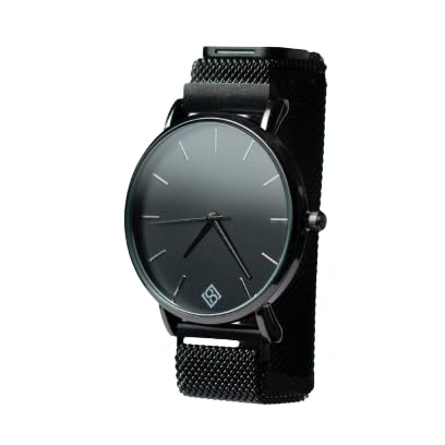Solace Men’s Ares Ater Magnetic Mesh Strap Black Dial Analog Watch (B0BWMNV9SM) Amazon Price History, Amazon Price Tracker