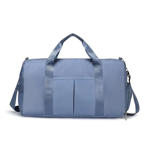 Man Multi-functional Dry-wet Separation Movement Water-proof Travel Yoga Bag Large-capacity(Sky blue)