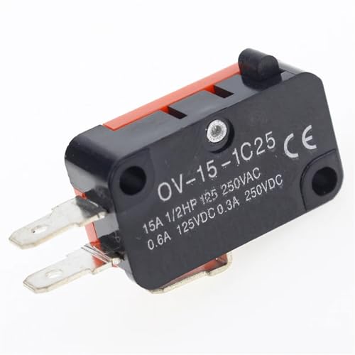 Micro-interrupteur V-15-1C25 à pointe argentée pour une conductivité maximale