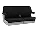 Coverking Custom Fit Front 50/50 Bench Seat Cover for Select Ford Crown Victoria Models - Velour (Black)