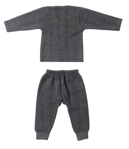 Image of TS LAVI TAVI Kids Cotton Blend Thermal Top and Pyjama Set - Round Neck, Full Sleeves, Winter Wear Suit for Infants, Girls, Boys (Pack of 2)