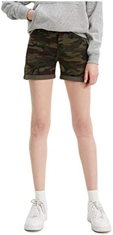 Levi's Women's Mid Length Shorts, dark camo