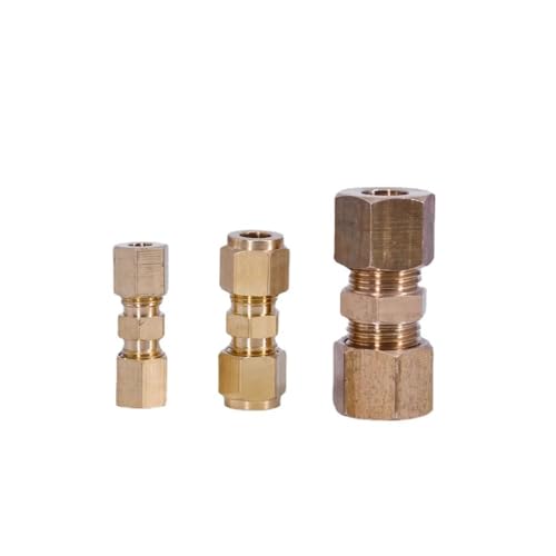 Accesorio de compresión de latón de 1/2 pulgada para tubería de agua 2
