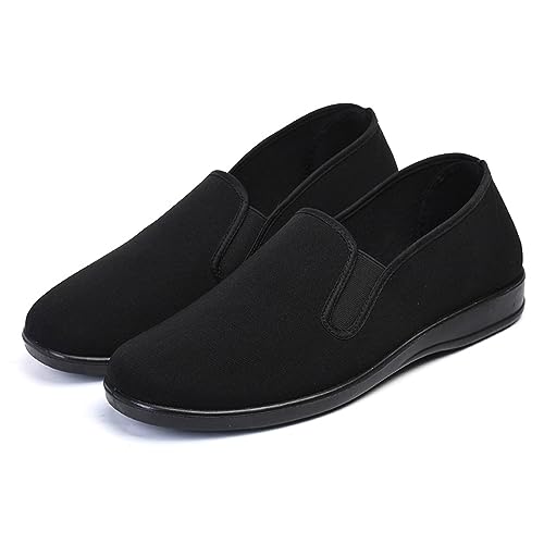 Men Fashion Round Toe Soft Bottom Lightweight Work Shoes Breathable Comfortable Flat Bottom Casual Formal Shoes for Men4