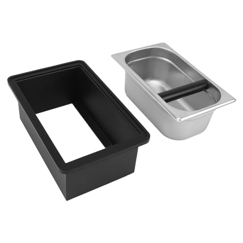 Coffee Knock Box Stainless Steel, Espresso Container Espresso Knock Box Knock Box Coffee Grounds Container