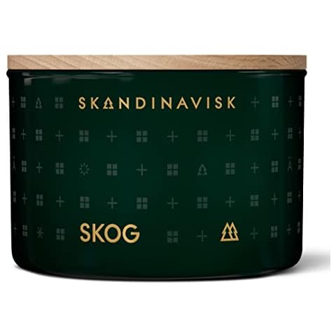 Skandinavisk Skog 'Forest' Scented Candle. Fragrance Notes: Pine Needles and Fir Cones, Birch Sap and Lily of The Valley. 90 g Cover
