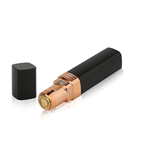 Kayer Women's Painless Hair Remover Facial Hair Razor for Face Legs Bikini Area (Black)