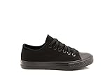 Modelisa - Zapatilla Baja Mujer (36, All Negro)