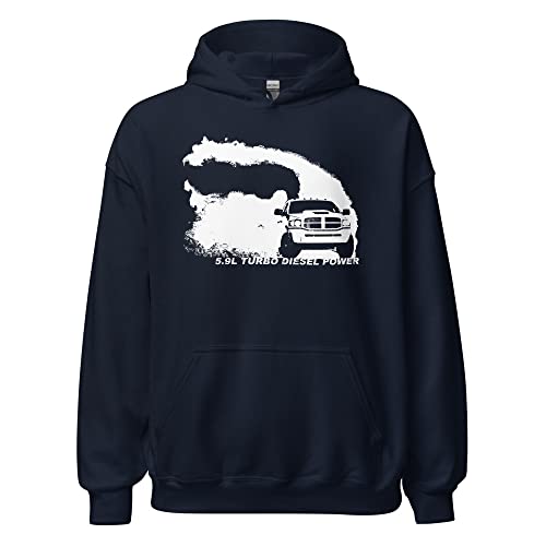 Aggressive Thread 5.9 Diesel 3rd Gen Truck Hoodie - Burnout Rolling Coal Design