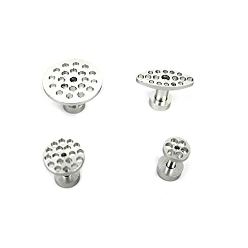 Lorjoyx 4PCS / Set Colle Aluminium Zinc Tabs Hail Outils de réparation Dent Remover Débosselage sans Peinture Hail Outil de Suppression