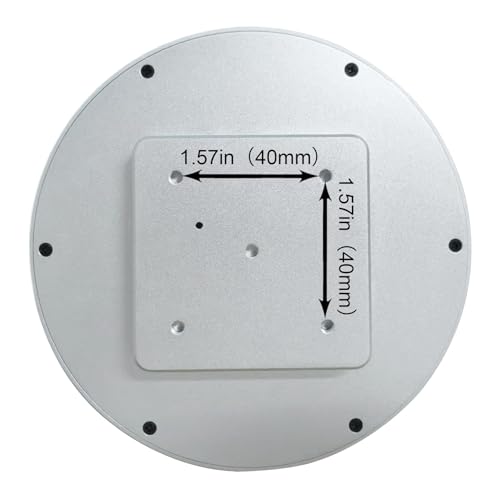Image of VSDISPLAY 4'' Round LCD Display Monitor 720x720 Resolution,Silver Shell | with Mini H /D Inputs for DIY Projects,Digital Photo Frame,Dashboard Display