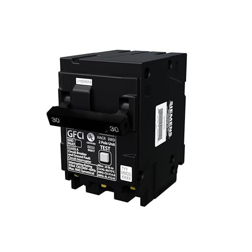 SIEMENS Q230GFN 30 Amp 2-Pole Ground Fault Circuit Breaker (GFCI) Plug-On Neutral Circuit Breaker