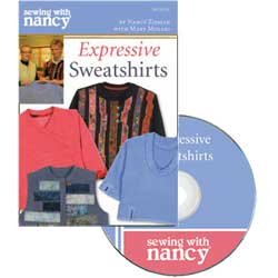 DVD Sewing with Nancy Expressive Sweatshirts Book