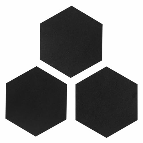Lucida BaseCore Hex Peel and Stick Floor Tiles Single Sample Tile - Black - Thumbnail 3