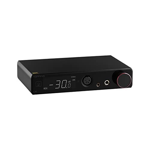 Image of Topping L70 Fully Balanced NFCA Headphone Amp - 4-Pin-XLR /4.4mm Balanced /6.35mm SE Headphone Jacks Amplifier 7500mW x 2 Ouput R2R Volume Control HiFi Amp Audio Hi-Res Preamplifier(Black)