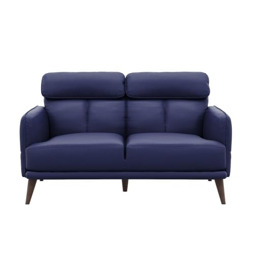 Image of Wakefit Sofa Set | 5 Year Warranty | Sofa 2 Seater, 2 Seater Sofa for Living Room, Wooden Sofa Set, Couch Sofa for Living Room - Azores(Robin : Blue)