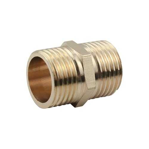 Conector directo de cobre de 6 puntos con rosca exterior doble de gran espesor 4