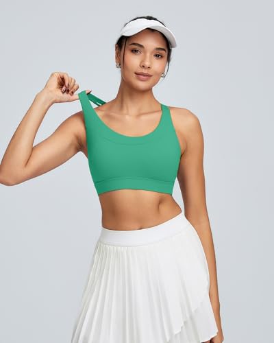 Image of RUNNING GIRL High Impact Sports Bra for Women,Criss-Cross Back Top with Moulded Cups Womens Sports Bra High Support