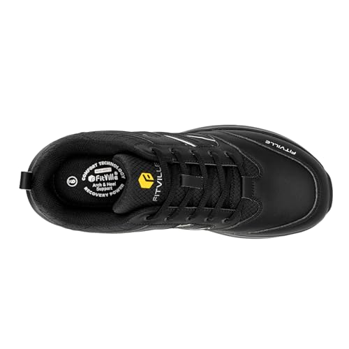 FitVille Mens Wide Hiking Shoes Outdoor Walking Shoes Trekking Trails Sneakers with Slip Resistant4