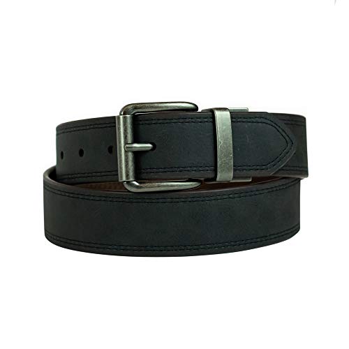Image of Levi's Leather Men's Levis 40Mm Reversible Belt With Brushed Silver Buckle