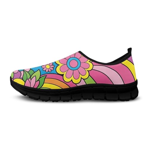 Image of Womens Slip On Walking Shoes Non Slip Loafer Breathable Holiday Travel Shoe Lightweight Casual Low Top Sneakers SizeUS 5.5-11.5