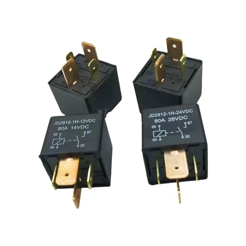 Relais JD2912-1H-12VDC 80A à 4 broches à pied large pour circuit automobile x5