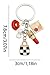 MyfavoriteK Red Lipstick Chic Keychain for Women Stylish Fashion Purse Charm with Love Heart Lips & Bag Pendant Key Ring (Makeup)