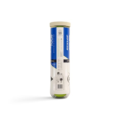 DUNLOP Tennisball ATP Tour - für Sand, Hartplatz und Rasen (4 Bälle)