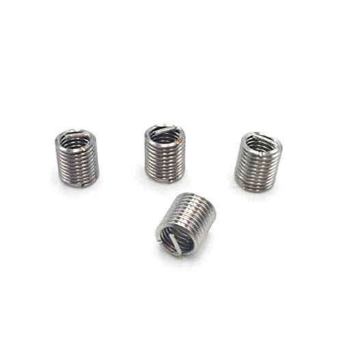 VILLCASE 30 Pcs Rosca FÃªmea Em AÃ§o InoxidÃ¡vel Serrilhado Inserir Kit de Sortimento de Porcas de E