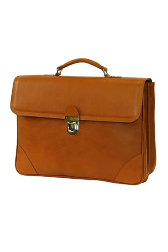 The Medium Leather Laptop Case | Handmade to Order in Italy | Vegetable Tanned Leather Briefcase Travel Bag Business Folder2