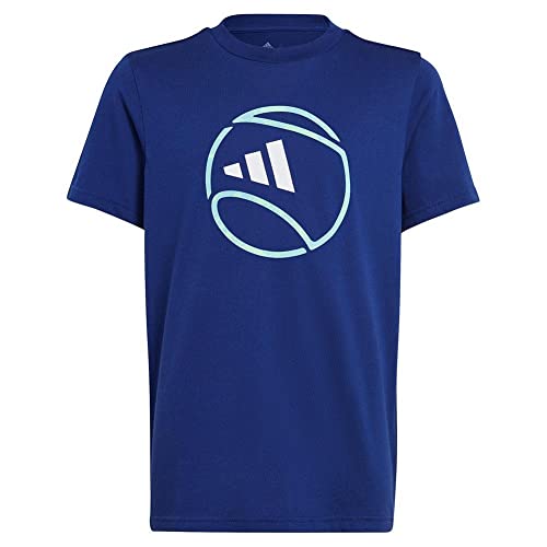 Adidas Kids' Aeroready Tennis Graphic T-Shirt, Victory Blue, Large #TOP9