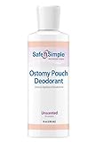 Safe n' Simple Ostomy Pouch Deodorant, Safe Deodorant for Ostomy Odor Removal, Blue Formulation Osto