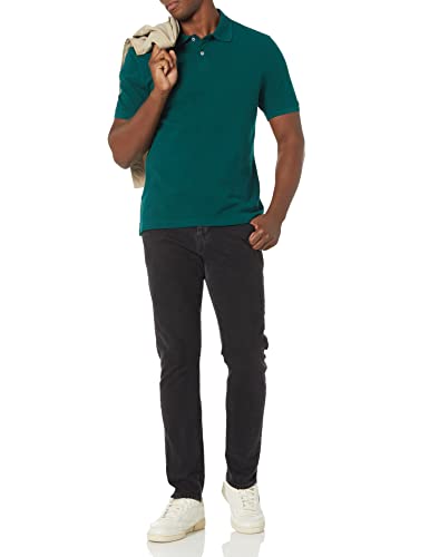 Essentials Men's Slim-Fit Cotton Pique Polo Shirt #TOP20